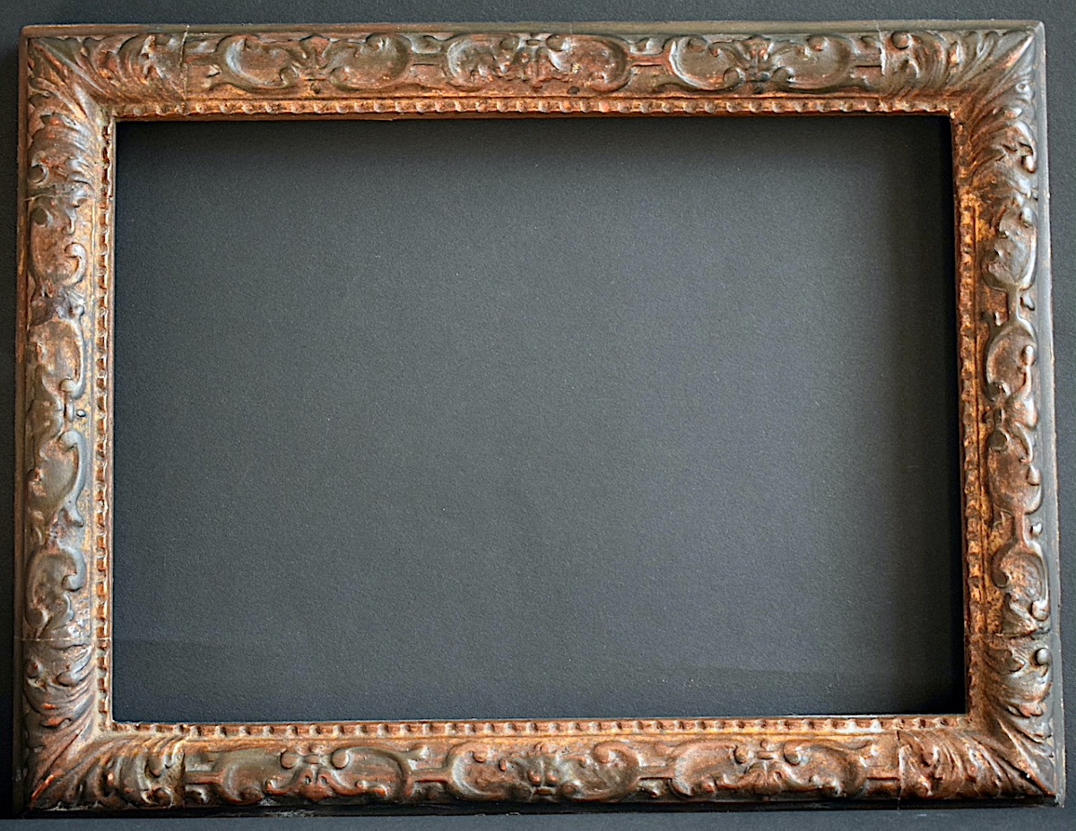 19th-century Louis XIV-style Frame  Mortise 22.5 X 16.5 Cm, F1 Painting Size  Frame Ref C1286
