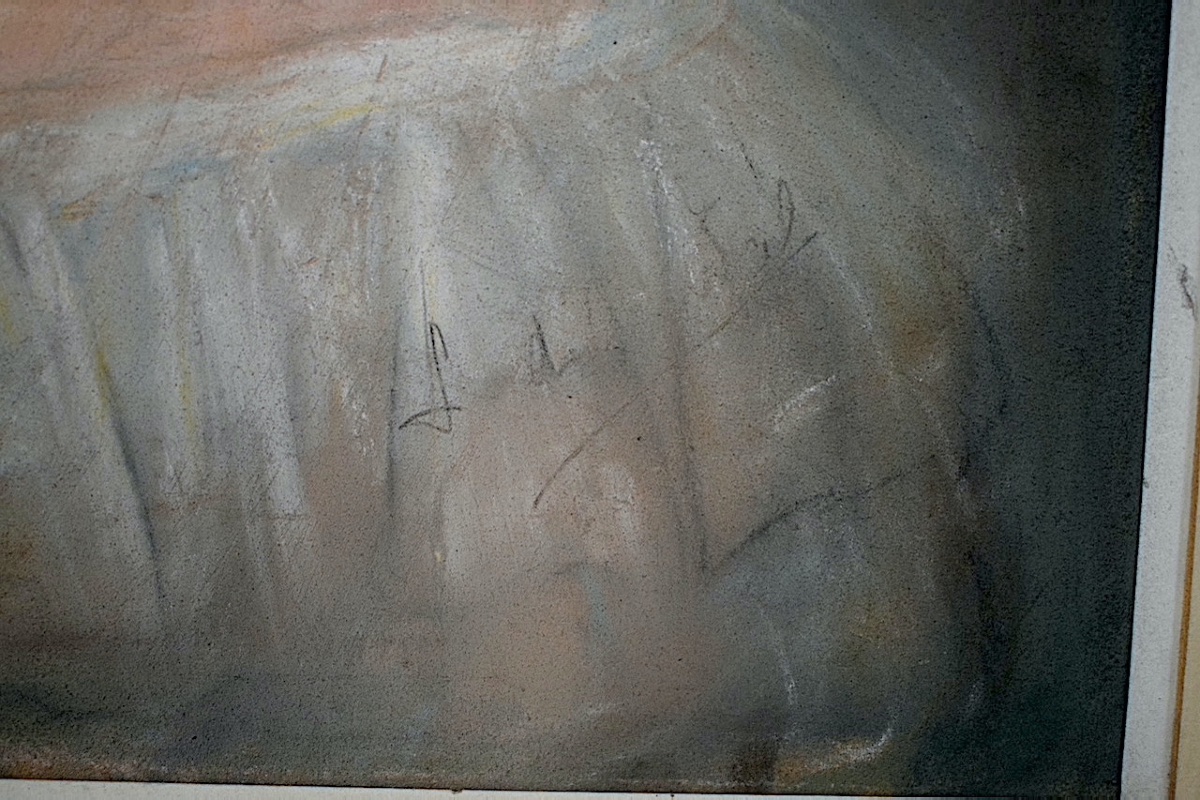 Pastel Portrait Of A Little Girl, 20th Century Rt1478-photo-2