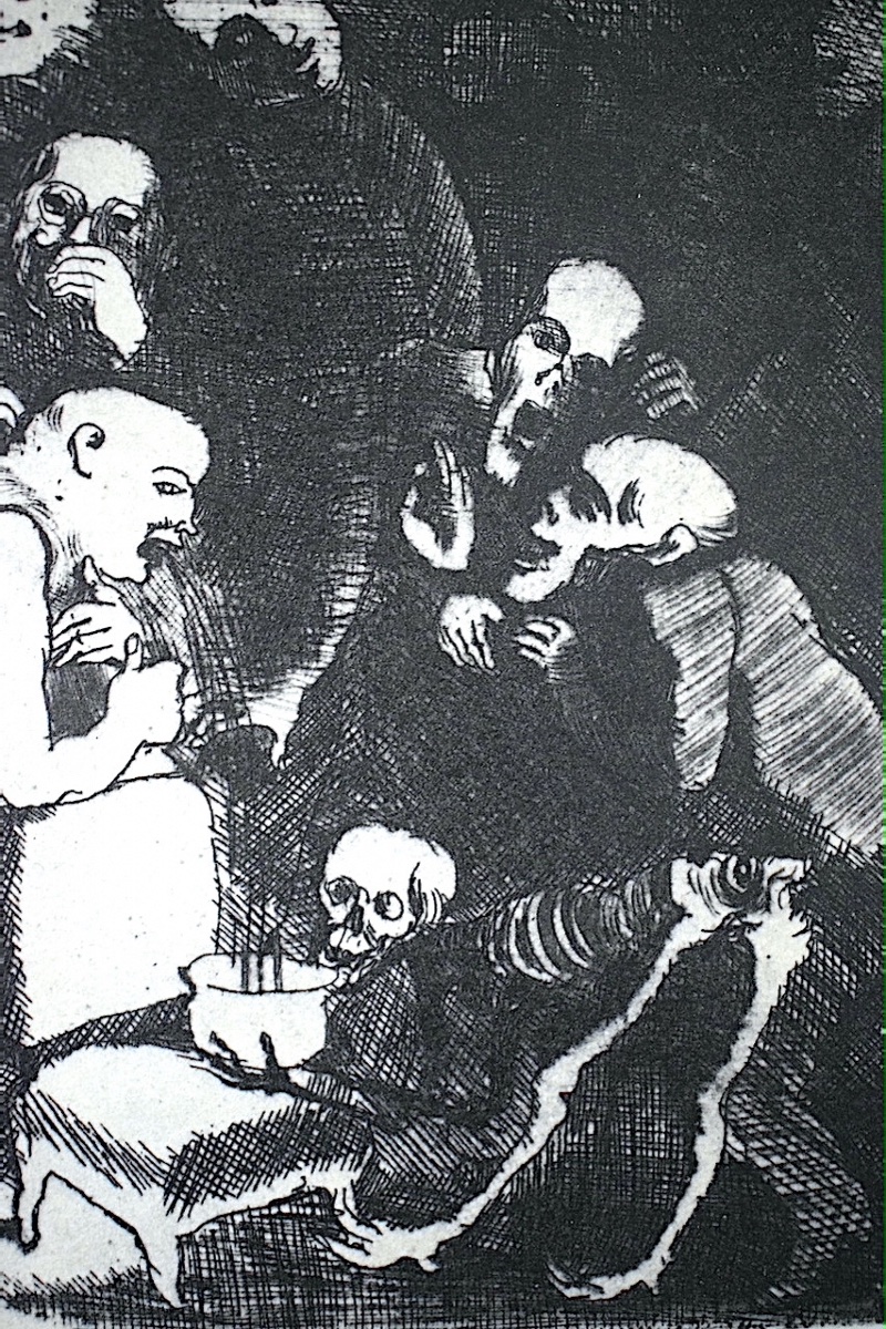 Grotesque, Satirical, Expressionist Medical Engraving, Signed, Identified As 20th  Rt1479-photo-1