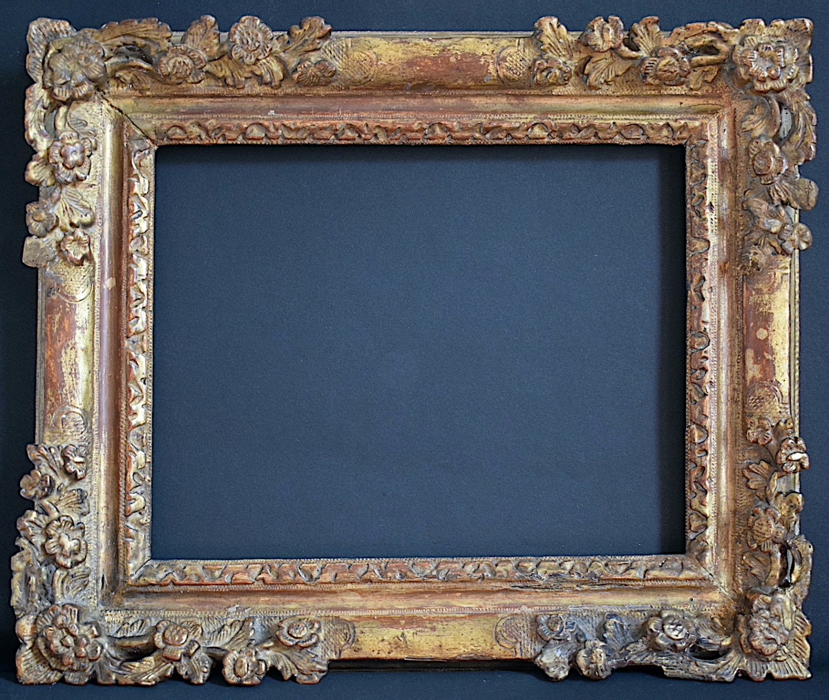 CADRE XVIII ème provençal doré Feuillure 22 x 16 cm format pour tableau 1F FRAME Ref C1289-photo-5