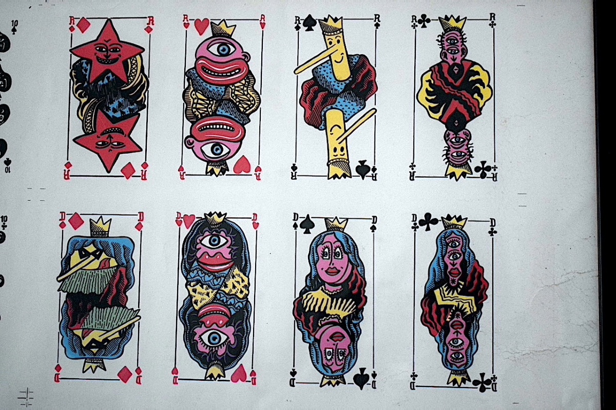 Hervé Di Rosa, Sète School, Color Print, Playing Card Set, 20th Century, Rt1480-photo-3