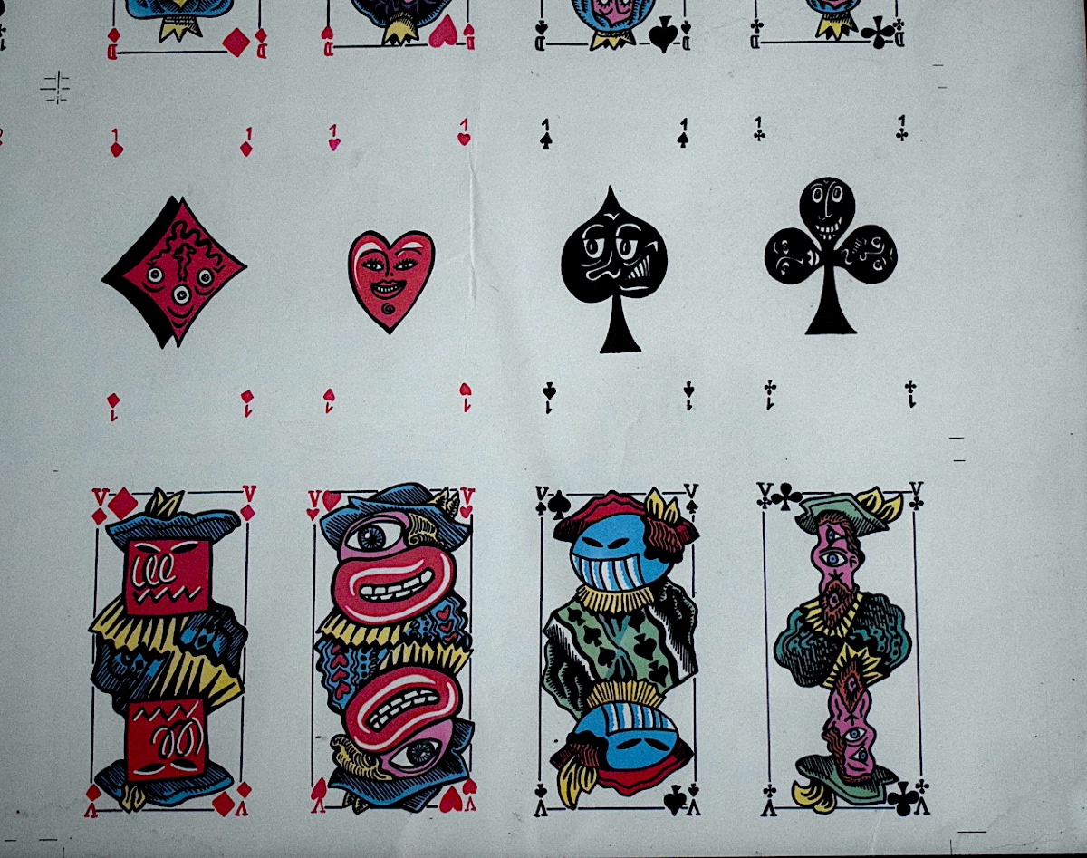 Hervé Di Rosa, Sète School, Color Print, Playing Card Set, 20th Century, Rt1480-photo-1