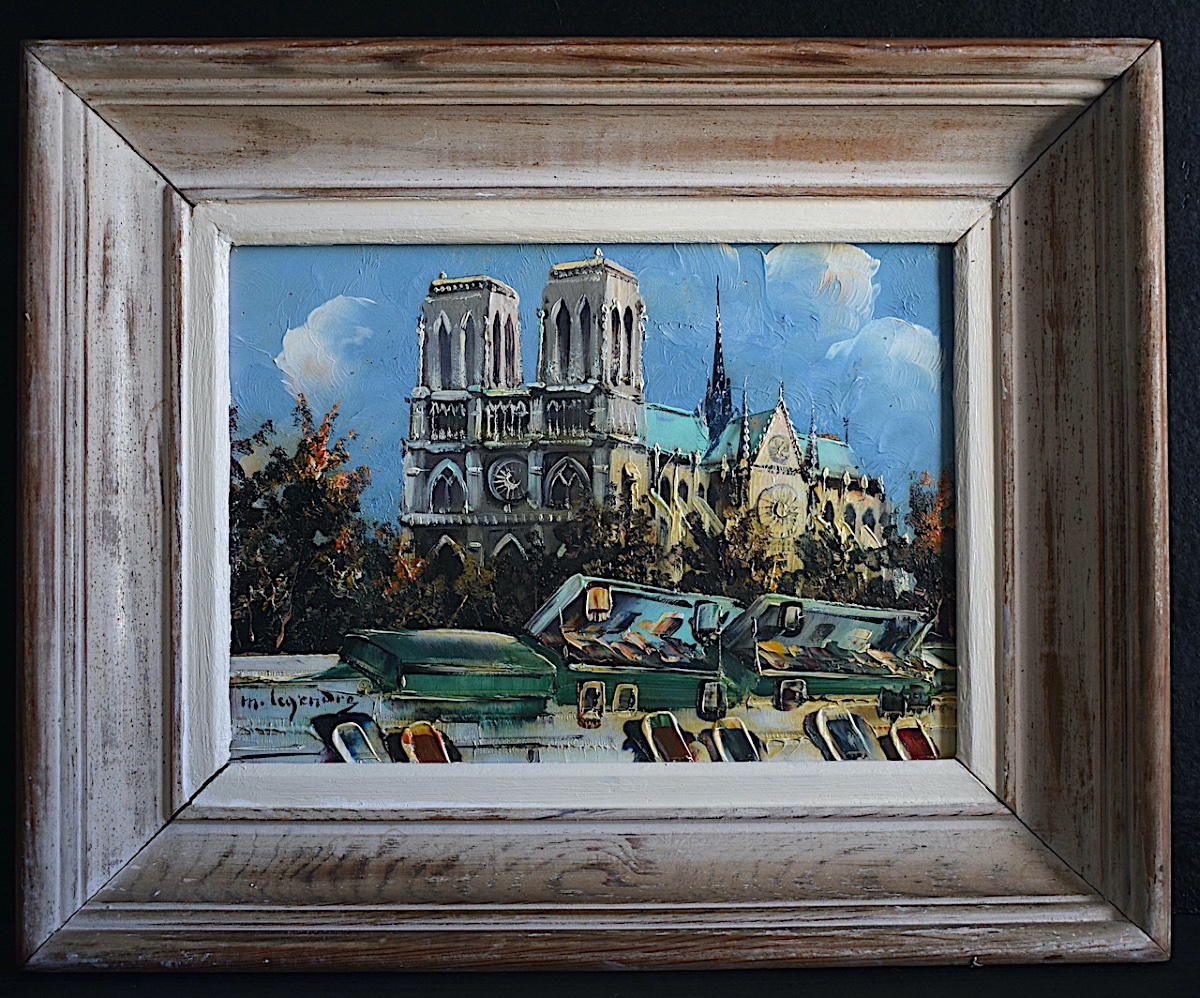 MAURICE LEGENDRE Paris Notre Dame de Paris bouquinistes  années 1960 RT1482
