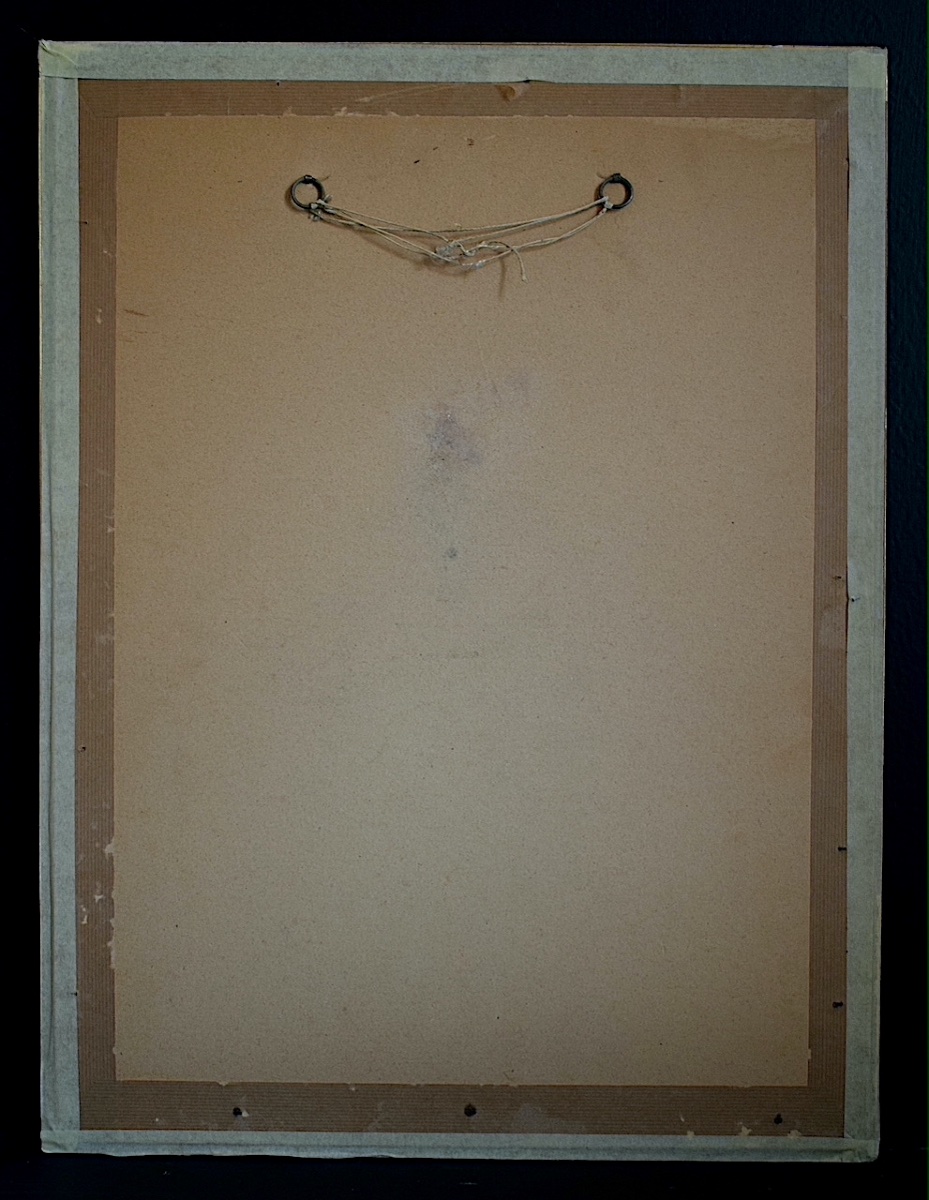 Dessin ancien plume et encre scène de bataille cheval cavalier soldat monogramme PJ   RT1483-photo-4