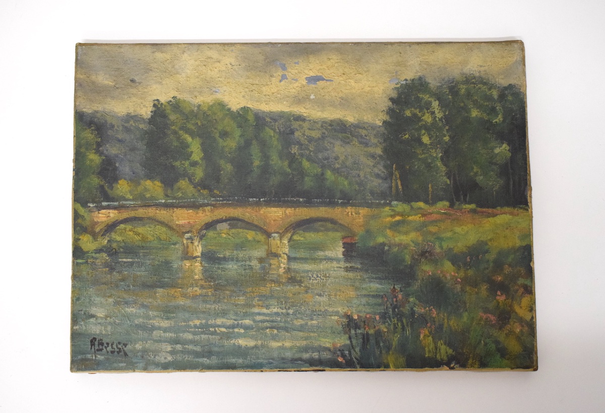 Raymond Besse Le Pont &agrave; Saacy sur marne et la seine roche Guyon Val D' Oise Refm1180-photo-3