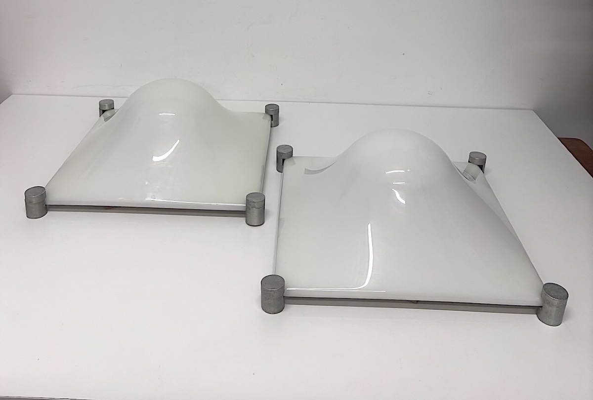 Martinelli Luce Bolla Vintage Ceiling Light And Wall Sconces, 1960s–1970s, Ref. 1201 