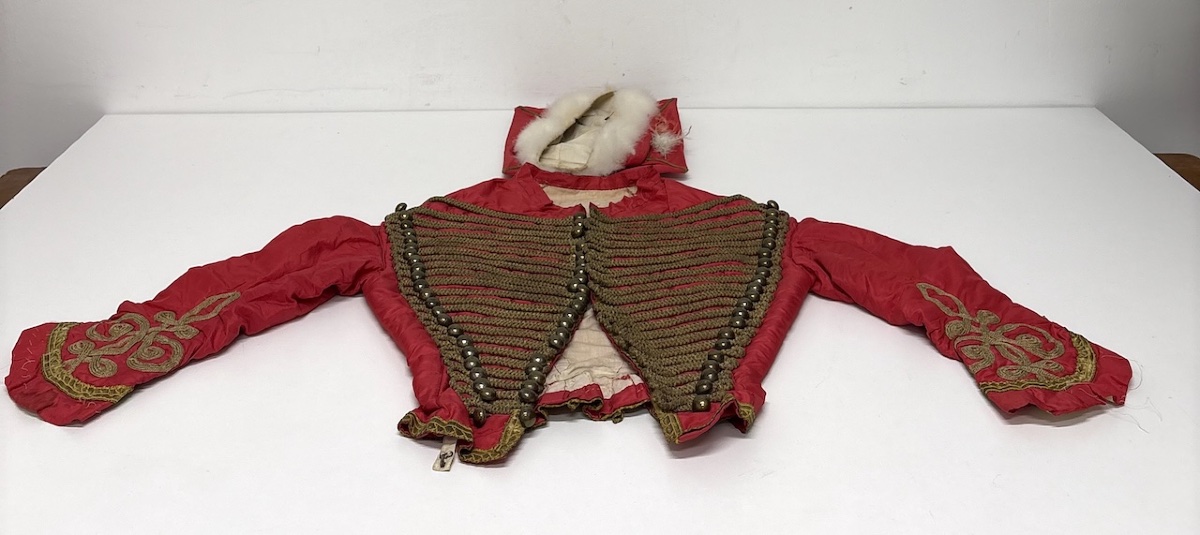 Costume Enfant et son Shako Ecarlate Brandebourgs Dolman de Trompette second Empire Ref1210-photo-4