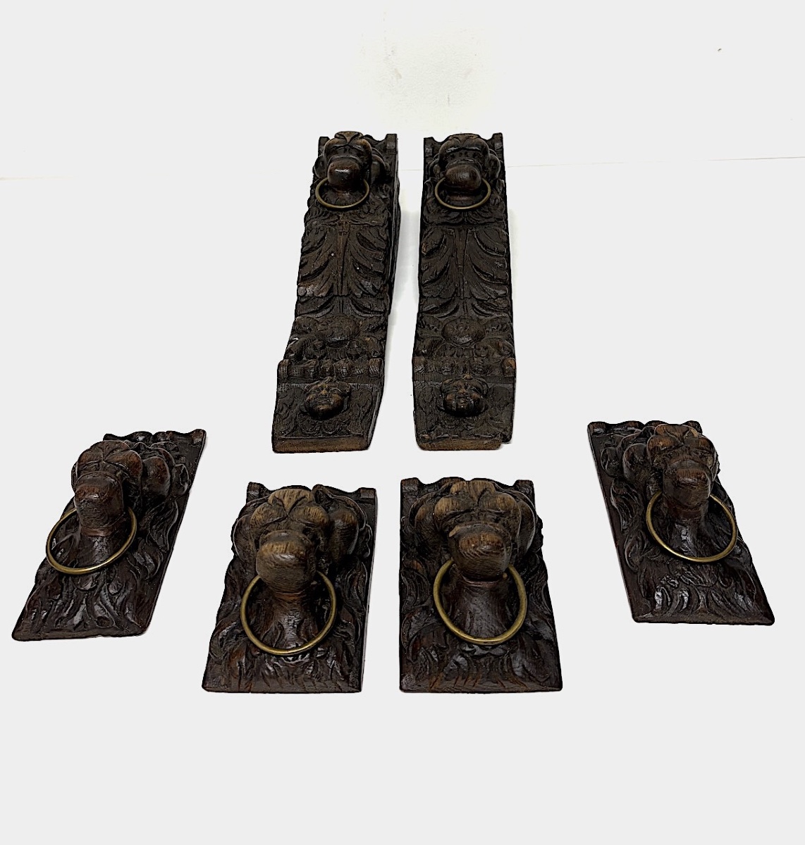 Decorative Elements, Architecture, Carved Wood, Lion's Head, Putti, Oak Wood, Ref. 1212-photo-2