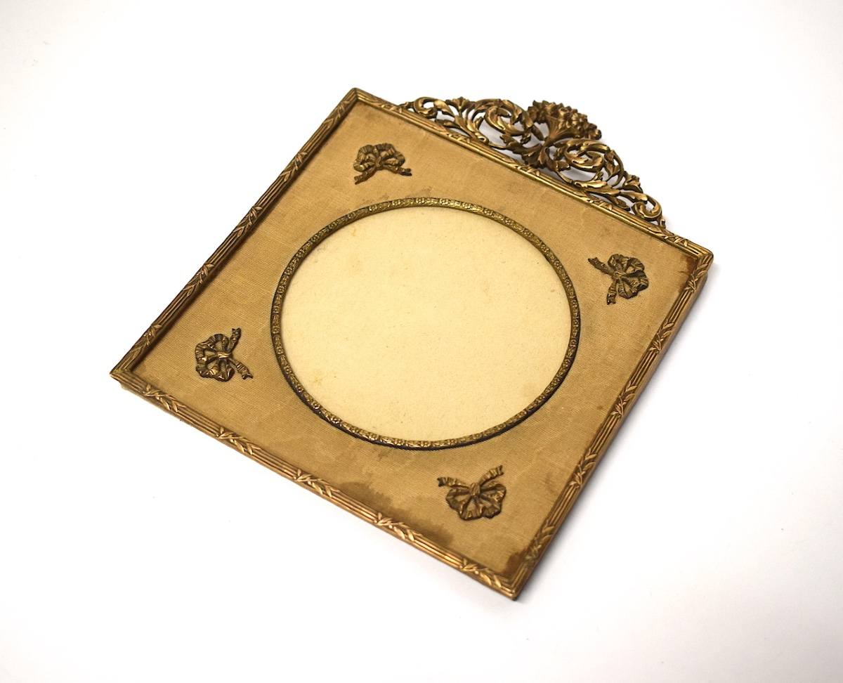 Gilded Bronze Louis XVI-style Photo Or Miniature Frame For Hanging, Circa 1900, Ref. 1213-photo-5