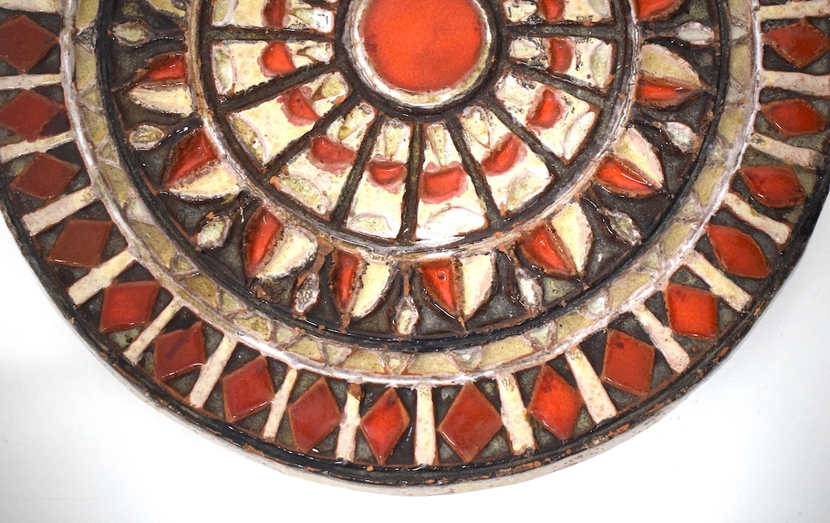 Ceramic Trivet  In The Style Of Roland Zobel   Circa 1970 Ref. 1215-photo-3