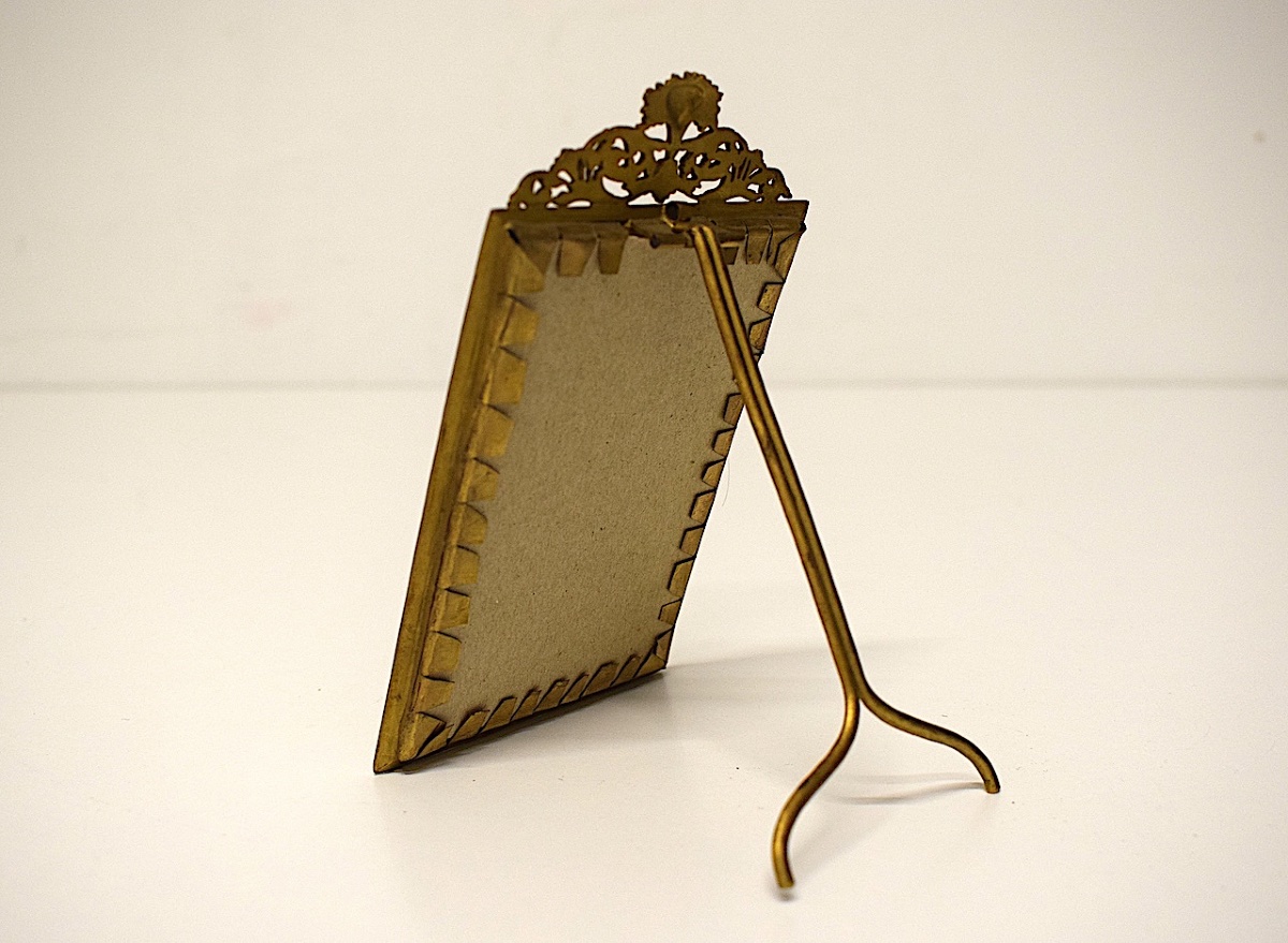 Cadre porte  photo Style Louis XVI Bronze Doré Ref1217 -photo-1