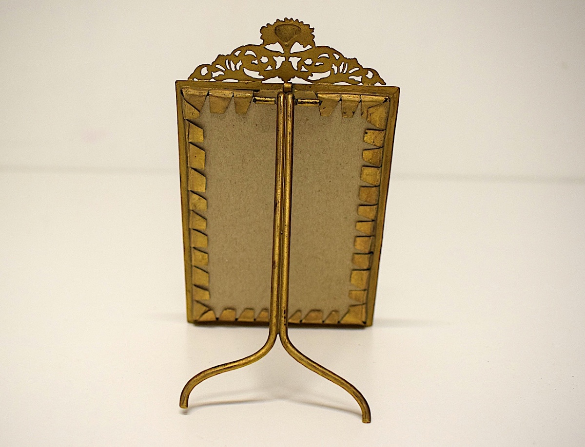 Cadre porte  photo Style Louis XVI Bronze Doré Ref1217 -photo-2