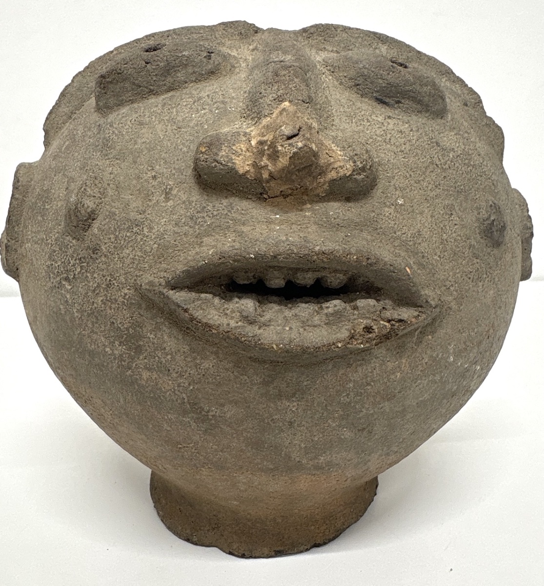 Vase Anthropomorphe ou Tête terre cuite Afrique de l ' Ouest  art tribal Ref1218-photo-6