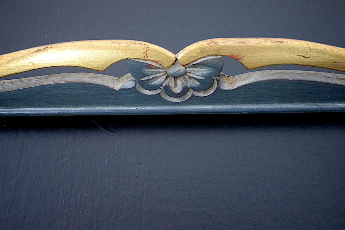 1950s Frame With Openwork Floral Design  Frame Dimensions: 25.5 X 19.5 Cm, Size Similar To 2f Frame Ref. C12-photo-4