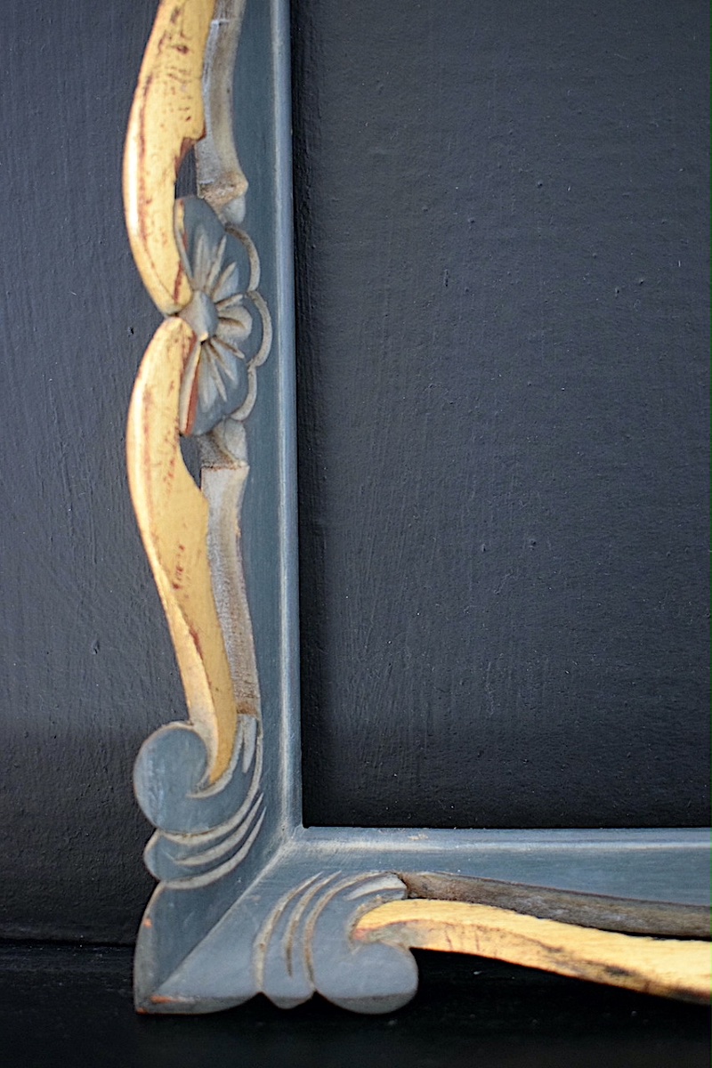 1950s Frame With Openwork Floral Design  Frame Dimensions: 25.5 X 19.5 Cm, Size Similar To 2f Frame Ref. C12-photo-4