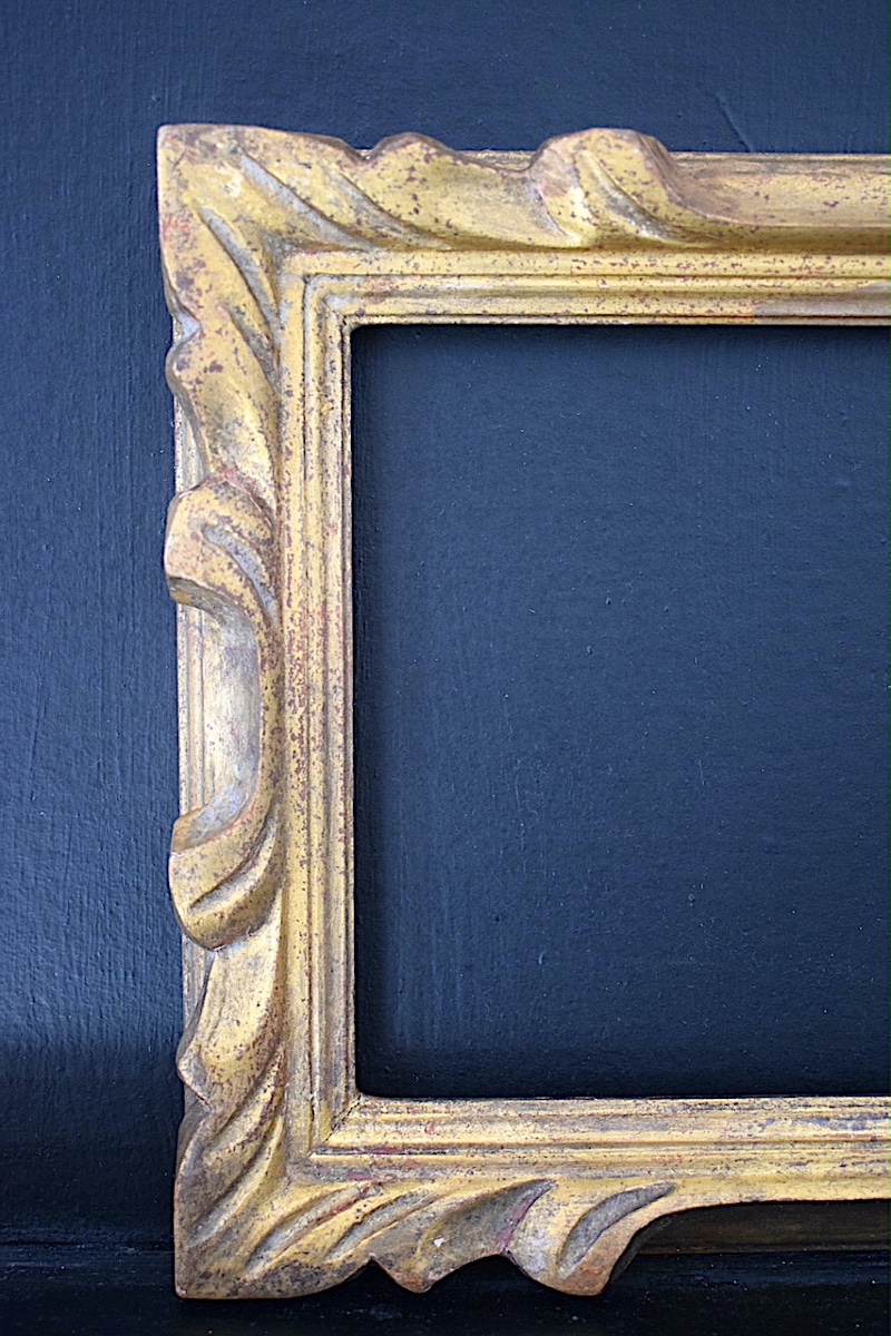 CADRE bois doré début du XX ème siècle  Feuillure 24 x 16 cm format pour tableau 2P FRAME Ref C-photo-3