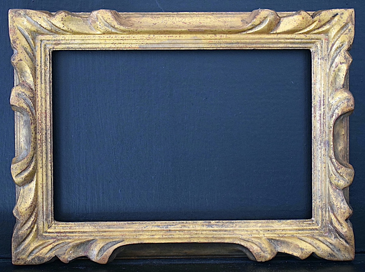 CADRE bois doré début du XX ème siècle  Feuillure 24 x 16 cm format pour tableau 2P FRAME Ref C-photo-3