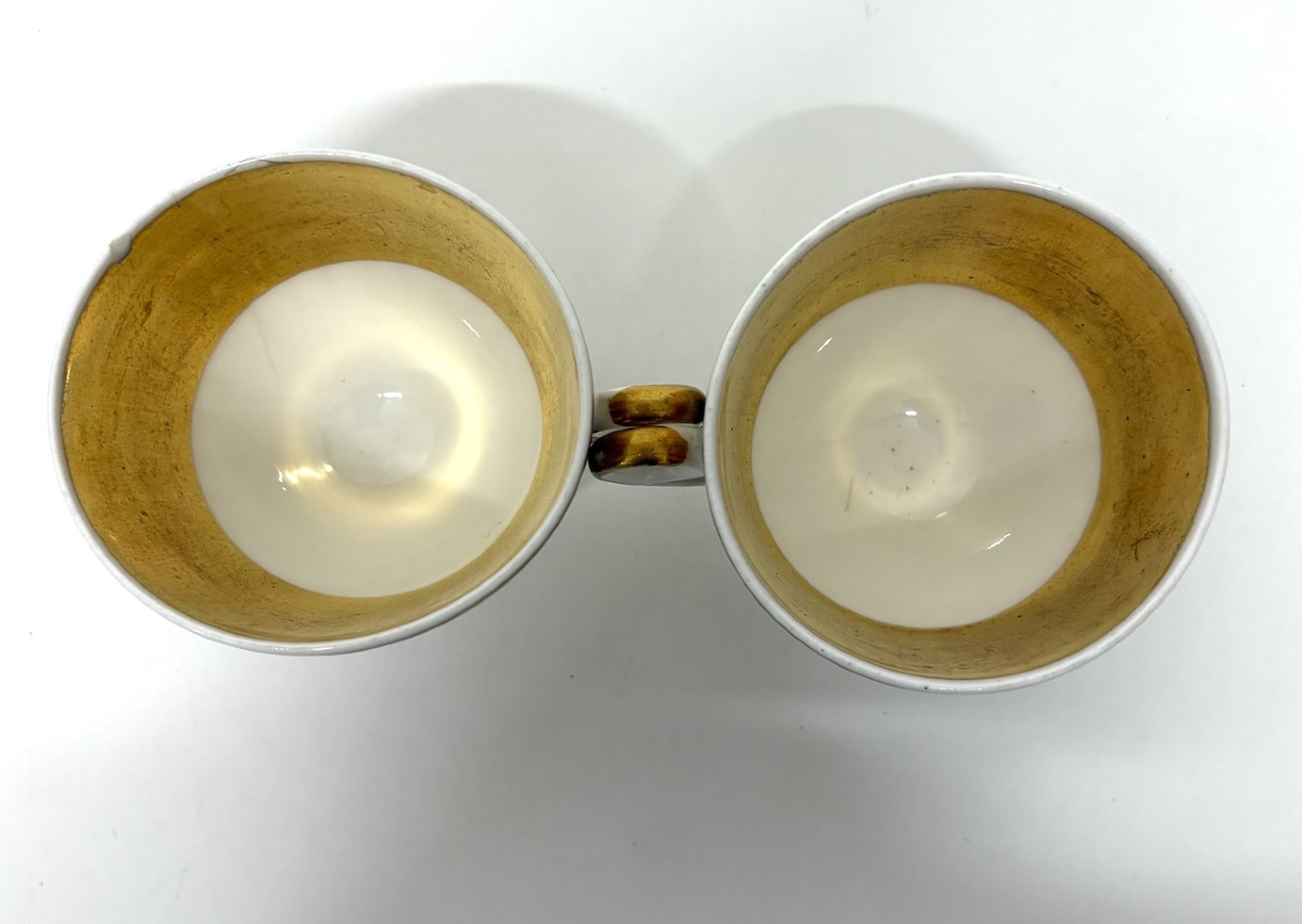 Pair Of Empire Or Restoration-period Porcelain Cups And Saucers, Circa 1820–1830, Ref. 1225-photo-5