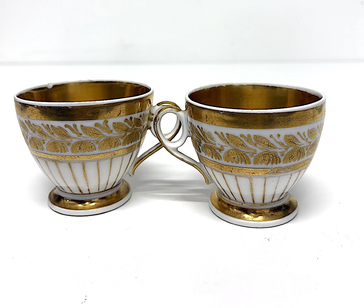 Pair Of Empire Or Restoration-period Porcelain Cups And Saucers, Circa 1820–1830, Ref. 1225-photo-6