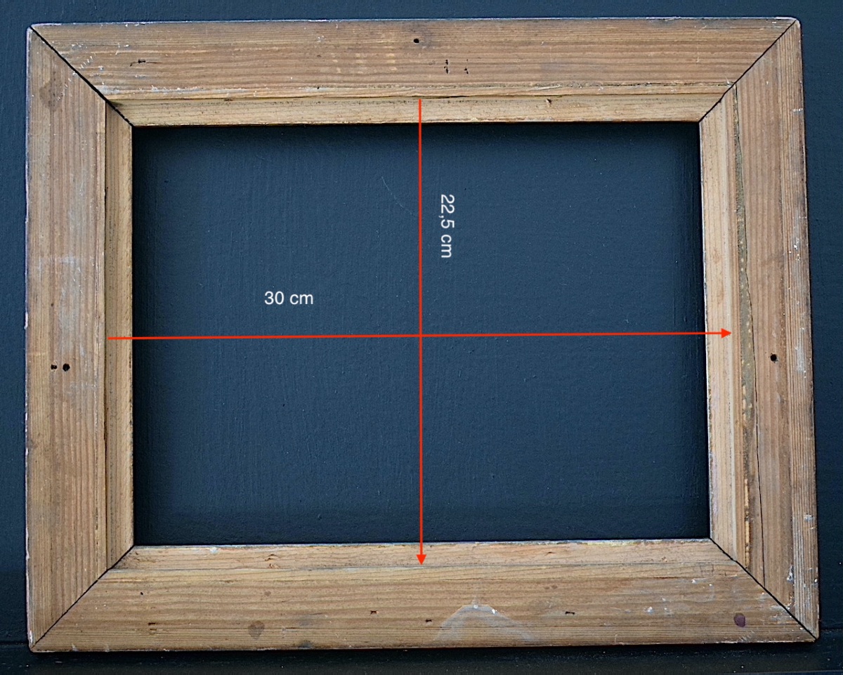 CADRE fin XIX ème Art nouveau doré  Feuillure 30 x 22,5 cm  FRAME Ref C1298-photo-2