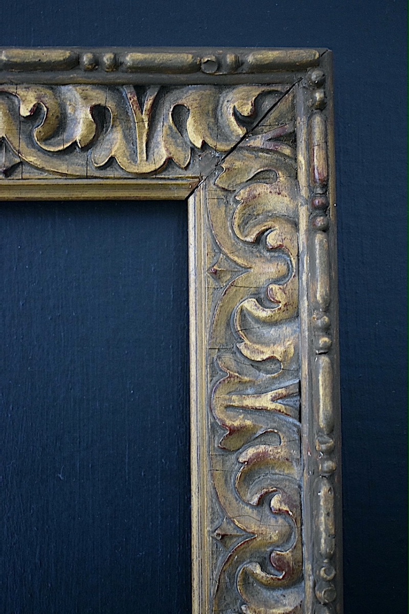 CADRE fin XIX ème Art nouveau doré  Feuillure 30 x 22,5 cm  FRAME Ref C1298-photo-1