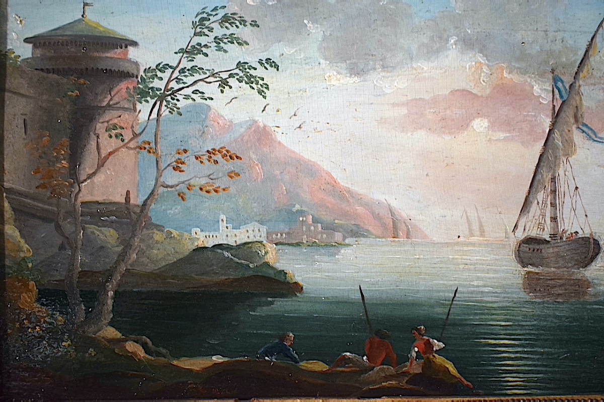 18th-century Seascape: Coastal Landscape, Fishermen, And Sailing Ships Rt1487-photo-3