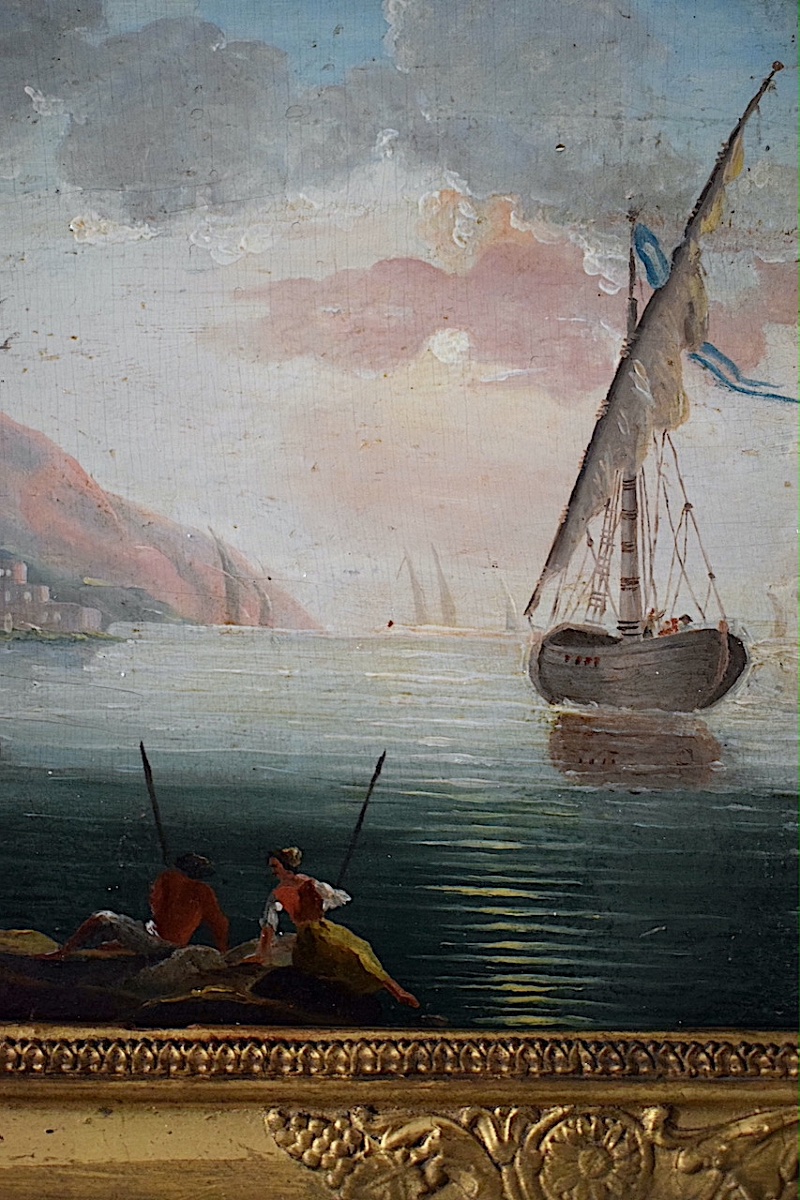 18th-century Seascape: Coastal Landscape, Fishermen, And Sailing Ships Rt1487-photo-4
