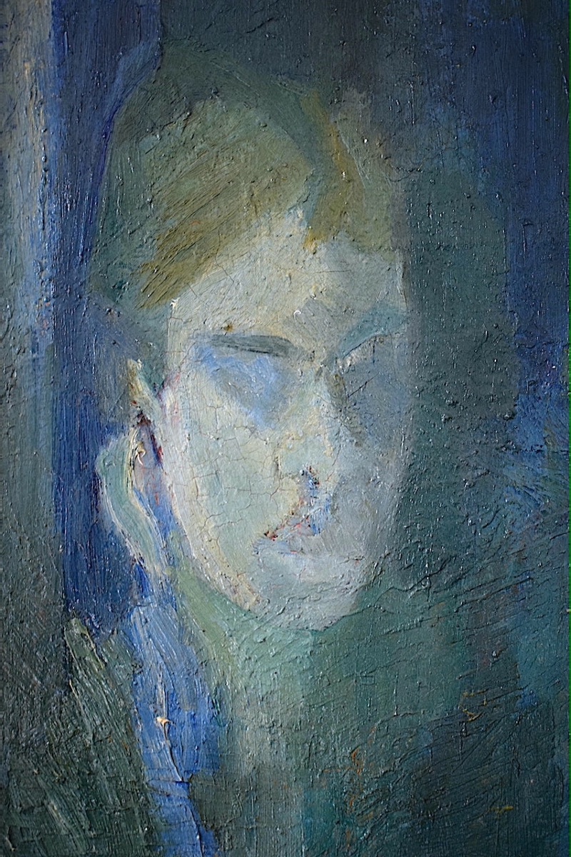 CHRISTIANE BASTIDE autoportrait de l'artiste XX ème siècle RT1488-photo-2