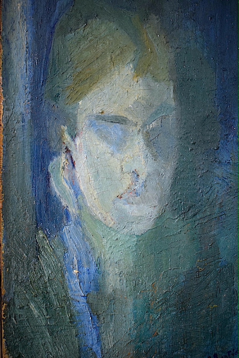 CHRISTIANE BASTIDE autoportrait de l'artiste XX ème siècle RT1488-photo-3