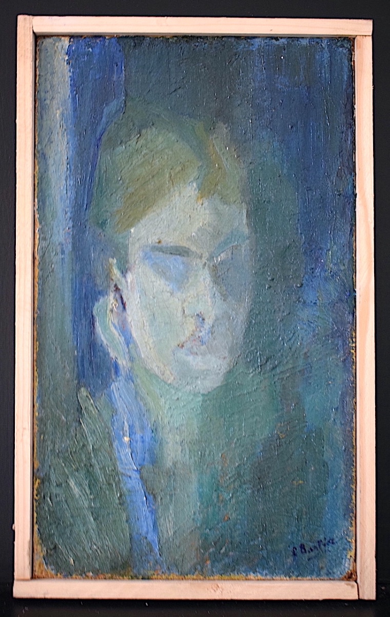 CHRISTIANE BASTIDE autoportrait de l'artiste XX ème siècle RT1488