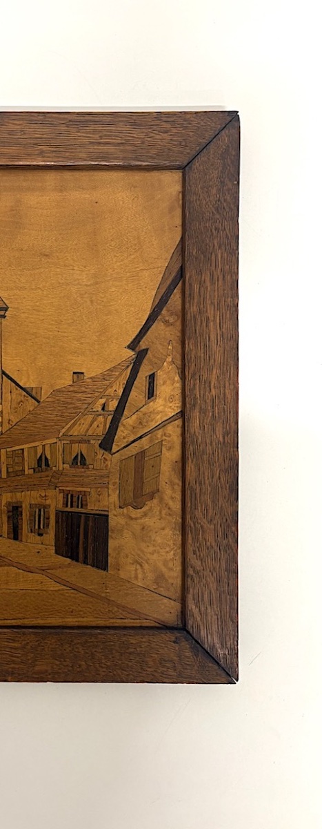 Tableau en Marqueterie Alsace Villages Dambach-Ville Ref1186-photo-3