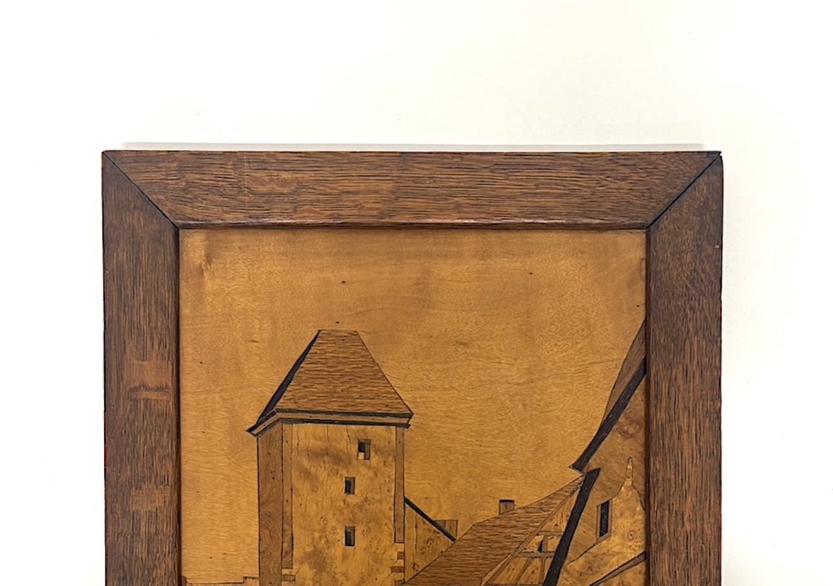 Tableau en Marqueterie Alsace Villages Dambach-Ville Ref1186-photo-4