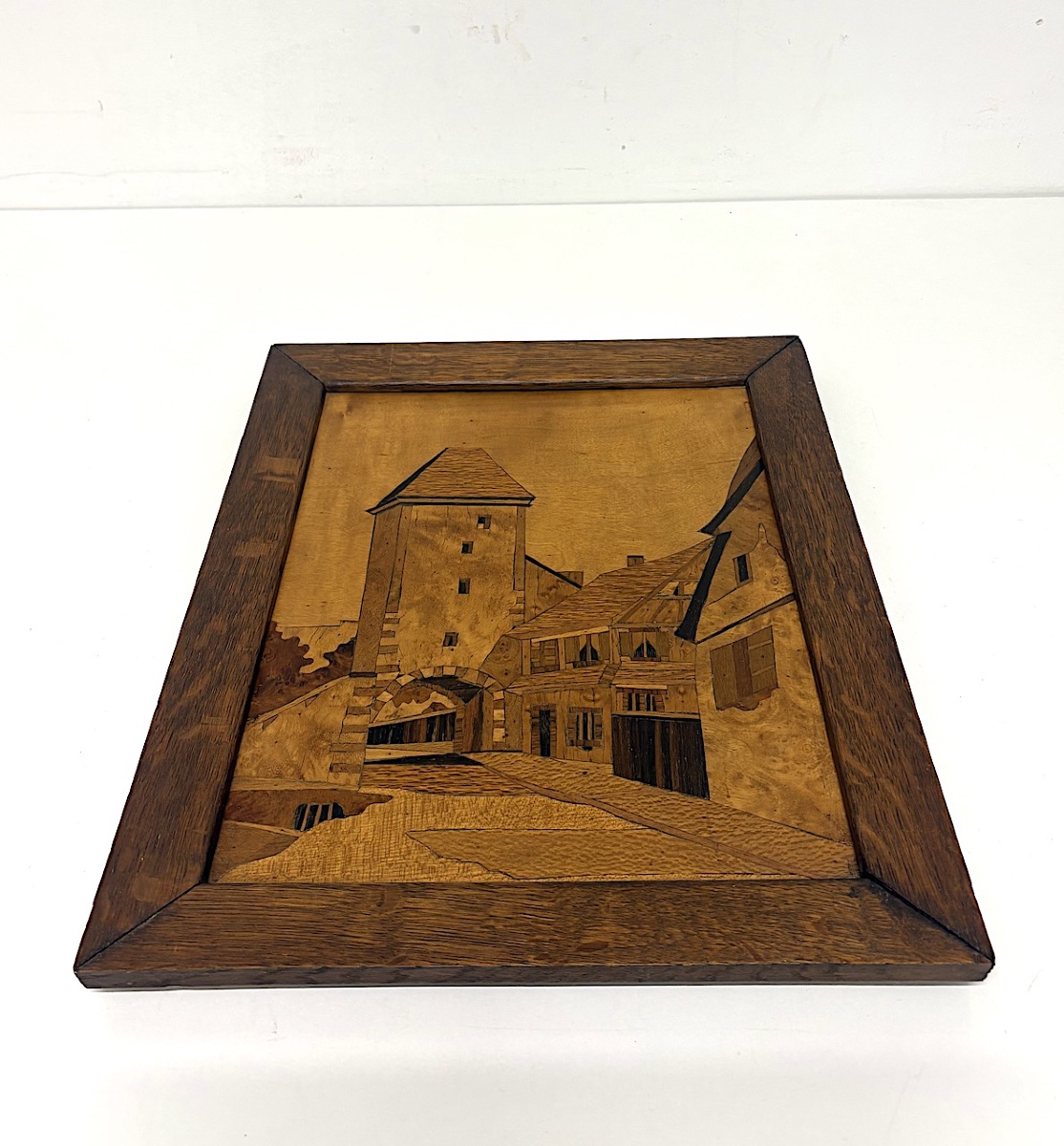 Tableau en Marqueterie Alsace Villages Dambach-Ville Ref1186-photo-6