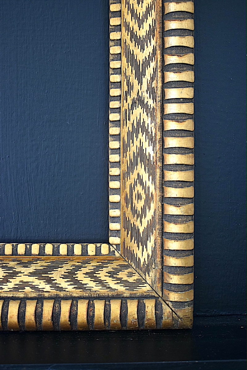 CADRE Art déco doré  Feuillure 41 x 33 cm  format 6F pour tableau FRAME Ref C1301-photo-2