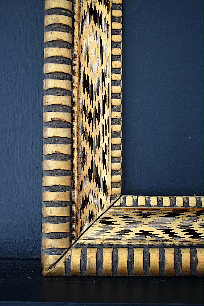 CADRE Art déco doré  Feuillure 41 x 33 cm  format 6F pour tableau FRAME Ref C1301-photo-4
