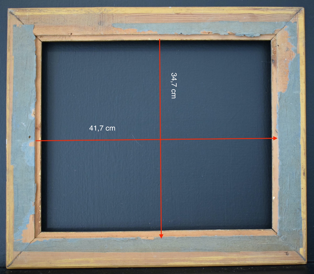 CADRE Art déco doré  Feuillure 41 x 33 cm  format 6F pour tableau FRAME Ref C1302-photo-2