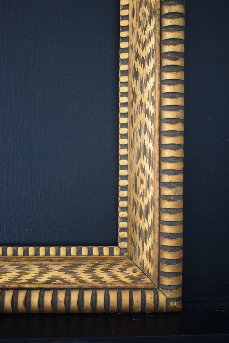 CADRE Art déco doré  Feuillure 41 x 33 cm  format 6F pour tableau FRAME Ref C1302-photo-2