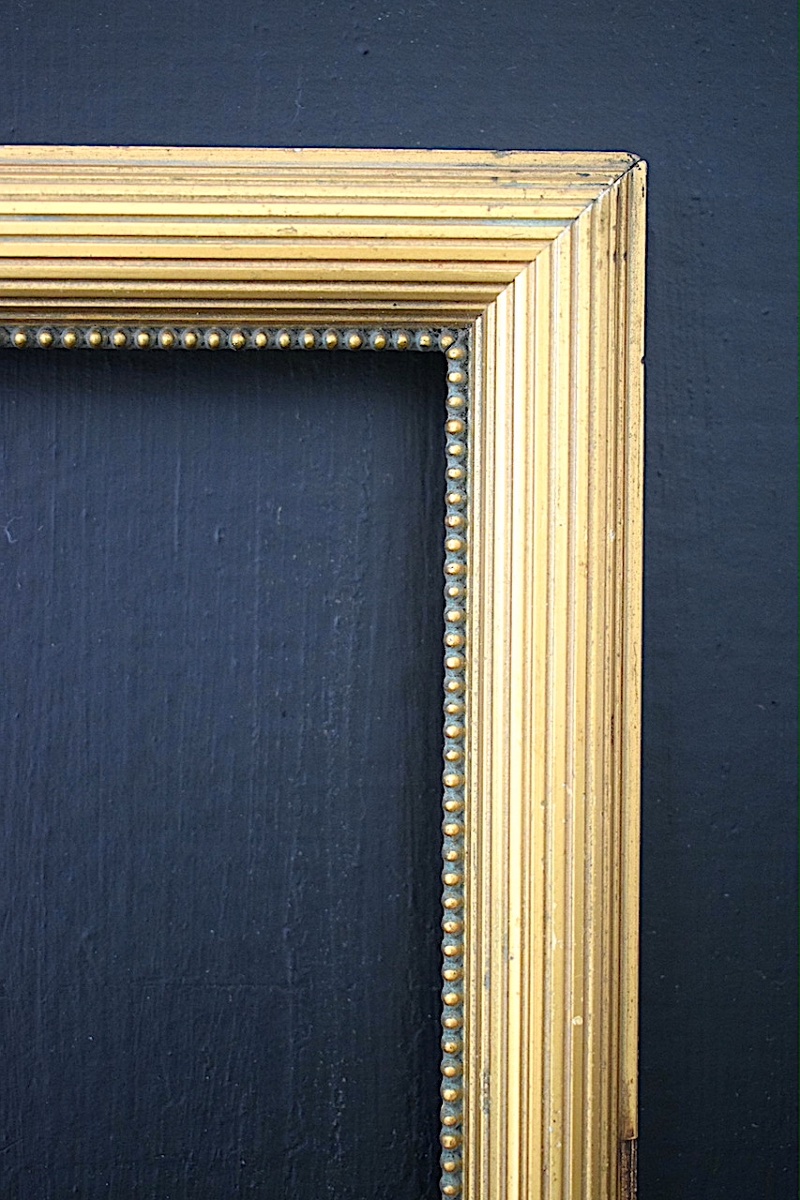 "degas" Frame, Early 20th Century, 27 X 16 Cm Gilded Frame For A 3m Painting, Ref. C1303-photo-1