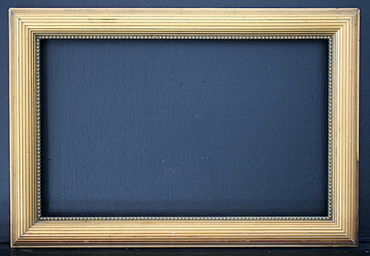 "degas" Frame, Early 20th Century, 27 X 16 Cm Gilded Frame For A 3m Painting, Ref. C1303