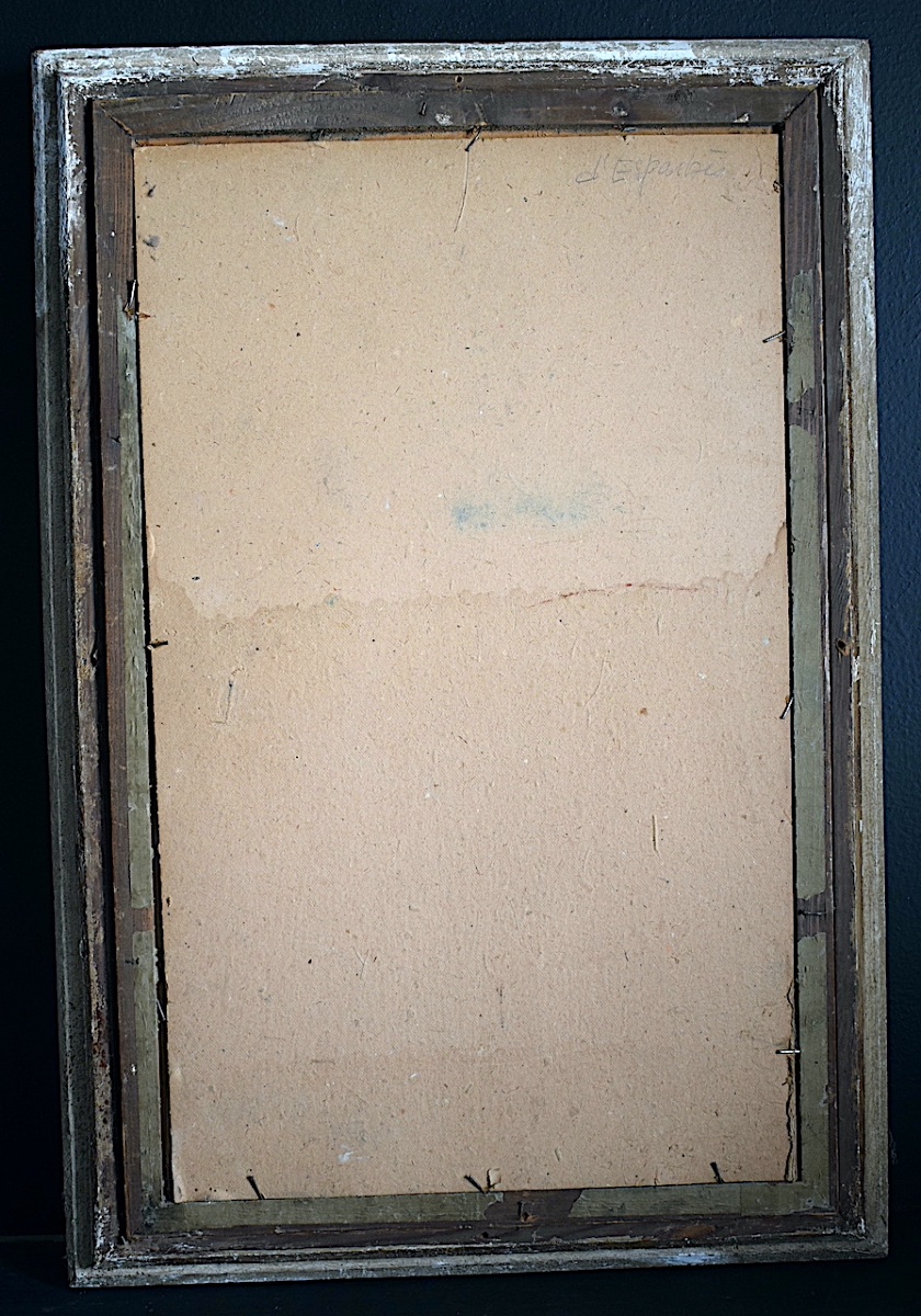Jean  D'ESPARBES  signé Dessin au fusain clown triste théâtre XX ème siècle RT1491-photo-5