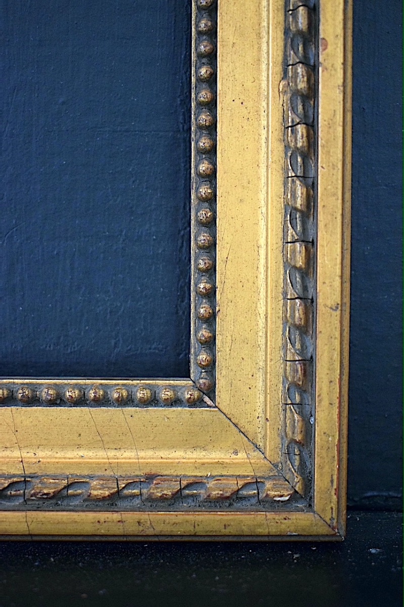 Gilded Frame From The Early 20th Century. Frame Dimensions: 25 X 17 Cm  Frame Ref. C1306-photo-1