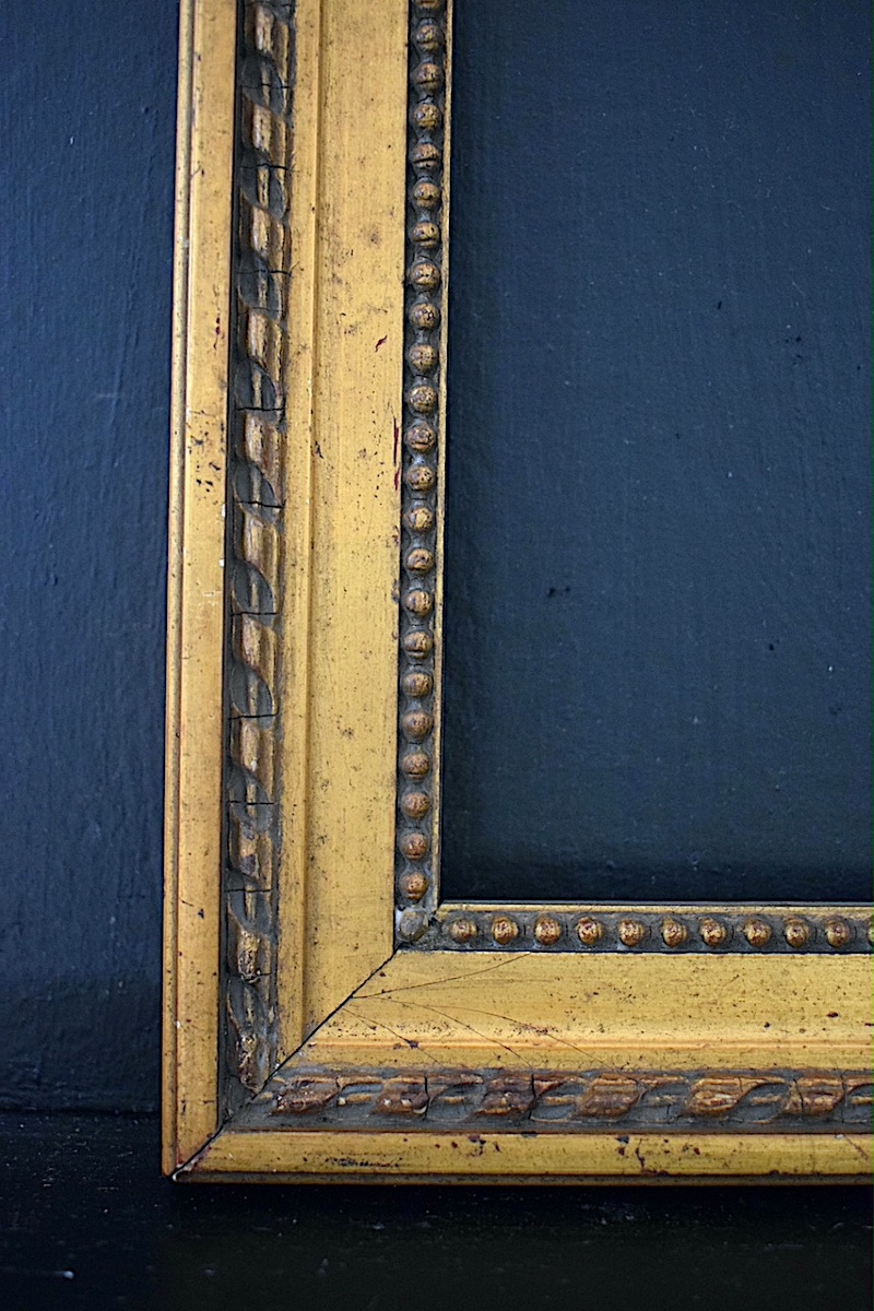 Gilded Frame From The Early 20th Century. Frame Dimensions: 25 X 17 Cm  Frame Ref. C1306-photo-3