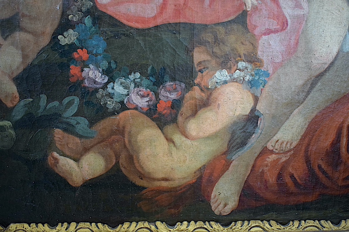 18th-century French School: Flora And Zephyr, Cupids; Allegory Of Spring Rt1493-photo-4
