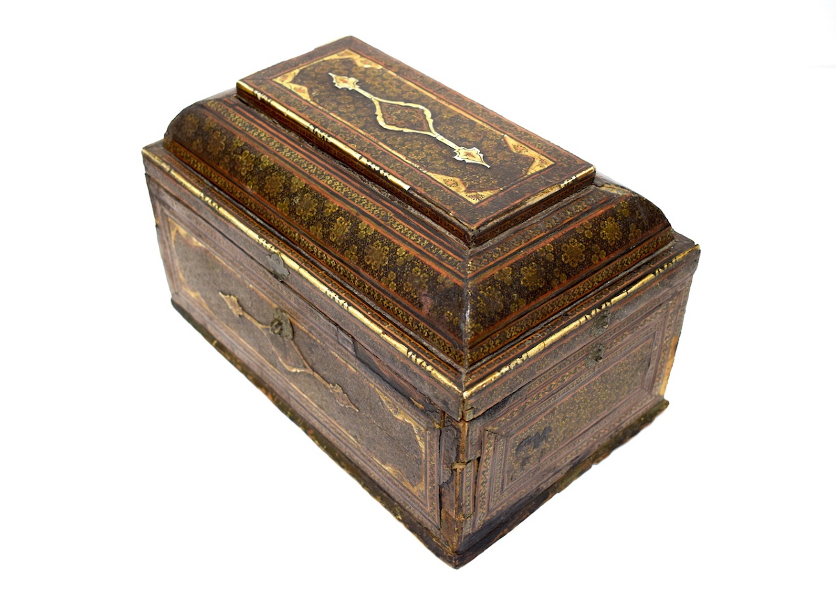 Persian Khatam Kari Inlay And Lacquer Box Set, Orientalist Style, Ref. 1189-photo-2