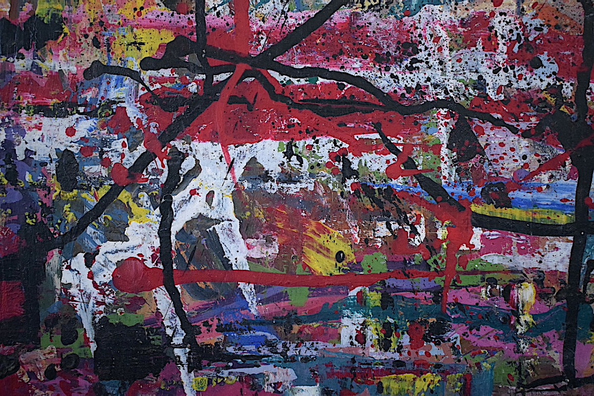 Unsigned Abstract, 1950s–1960s, Art Informel, Mixed Media, Rt1494-photo-4