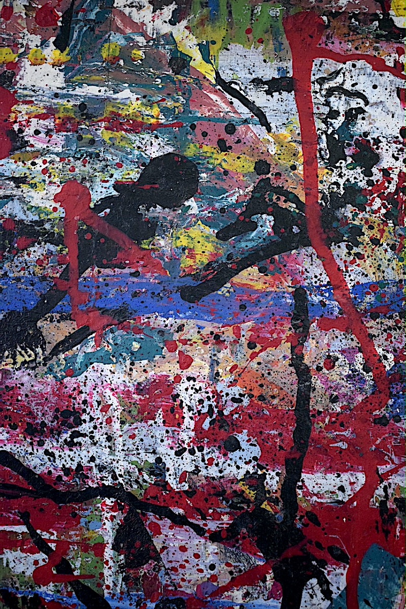 Unsigned Abstract, 1950s–1960s, Art Informel, Mixed Media, Rt1494-photo-1