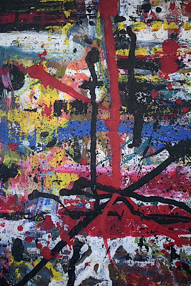 Unsigned Abstract, 1950s–1960s, Art Informel, Mixed Media, Rt1494-photo-2