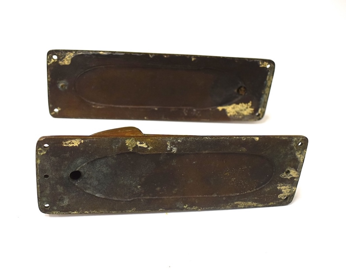 4 appliques  Art Deco en bronze bateau paquebot marine ou train ref1200 -photo-8