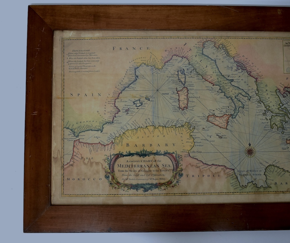 Richard William Seale Carte du bassin méditerranéen milieu XVIII ème siècle Refm1187-photo-2