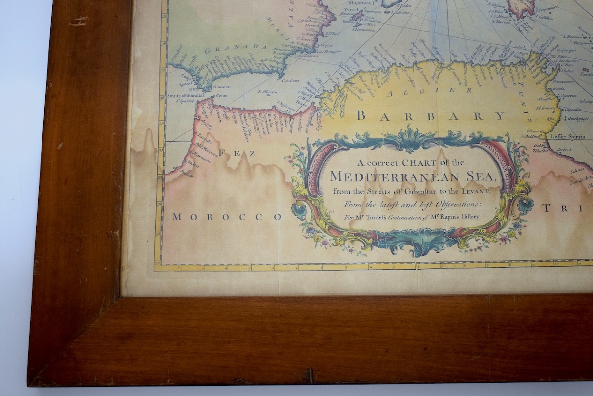 Richard William Seale Carte du bassin méditerranéen milieu XVIII ème siècle Refm1187-photo-6